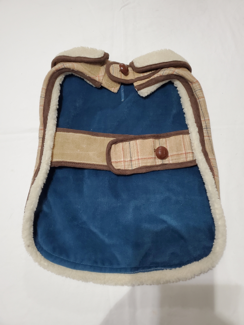 Woolrich Plaid Dog Coat Sherpa Lined Pet Jacket Small Dog Winter Vest Classic - Picture 2 of 6
